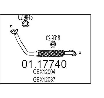 Výfuková trubka MTS 01.17740