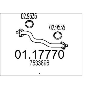 Výfuková trubka MTS 01.17770