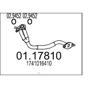 Výfuková trubka MTS 01.17810