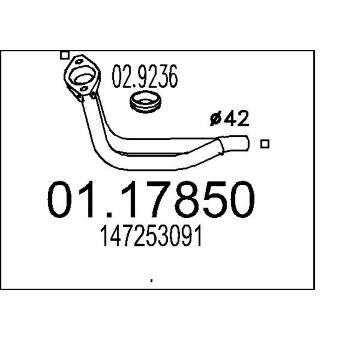 Výfuková trubka MTS 01.17850