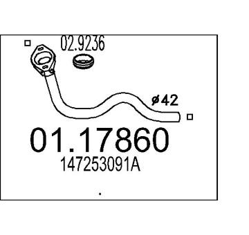 Výfuková trubka MTS 01.17860