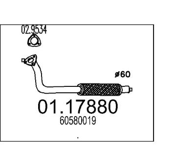 Výfuková trubka MTS 01.17880