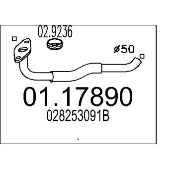 Výfuková trubka MTS 01.17890