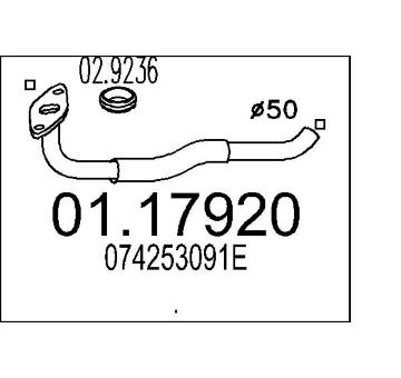 Výfuková trubka MTS 01.17920