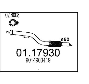 Výfuková trubka MTS 01.17930