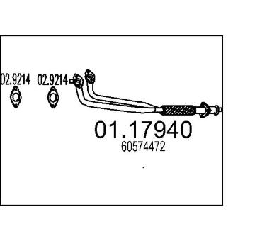 Výfuková trubka MTS 01.17940