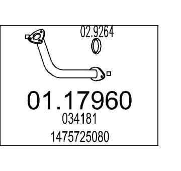 Výfuková trubka MTS 01.17960