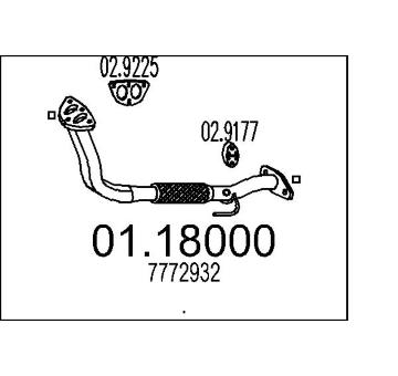 Výfuková trubka MTS 01.18000