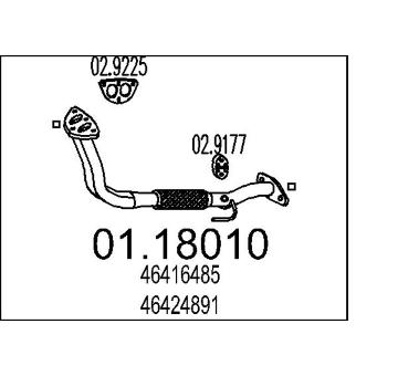 Výfuková trubka MTS 01.18010