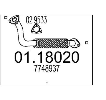 Výfuková trubka MTS 01.18020