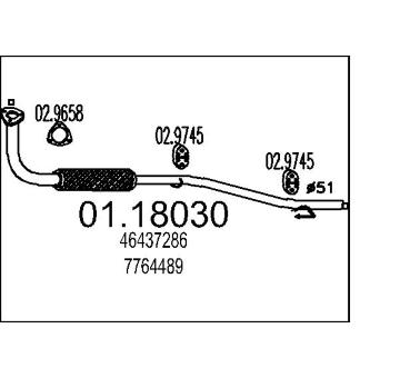 Výfuková trubka MTS 01.18030