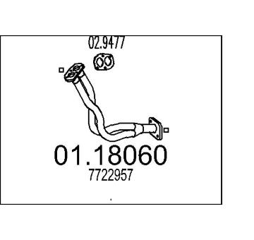 Výfuková trubka MTS 01.18060