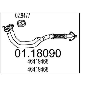 Výfuková trubka MTS 01.18090