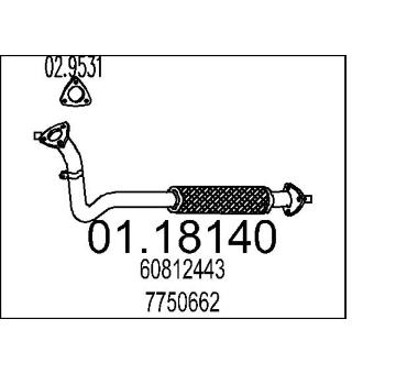 Výfuková trubka MTS 01.18140