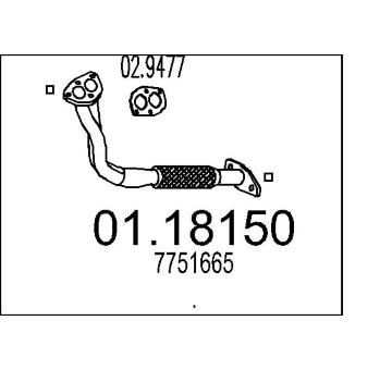 Výfuková trubka MTS 01.18150