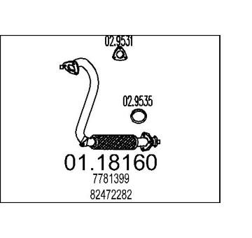 Výfuková trubka MTS 01.18160
