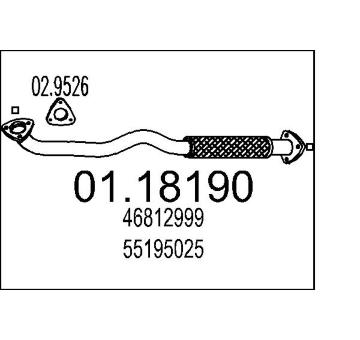 Výfuková trubka MTS 01.18190