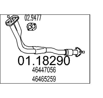 Výfuková trubka MTS 01.18290