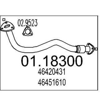 Výfuková trubka MTS 01.18300