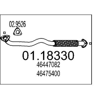 Výfuková trubka MTS 01.18330