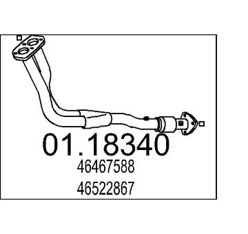 Výfuková trubka MTS 01.18340