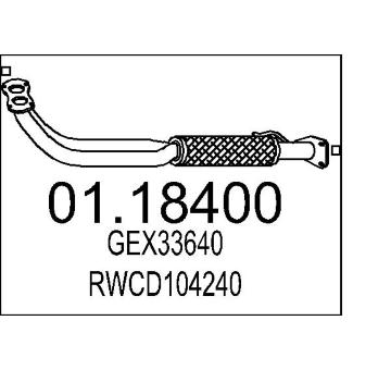 Výfuková trubka MTS 01.18400