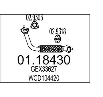 Výfuková trubka MTS 01.18430