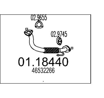 Výfuková trubka MTS 01.18440