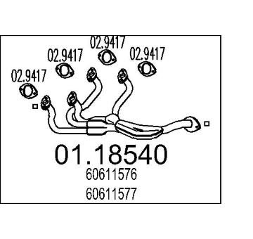 Výfuková trubka MTS 01.18540