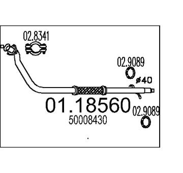 Výfuková trubka MTS 01.18560