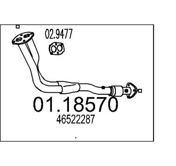 Výfuková trubka MTS 01.18570