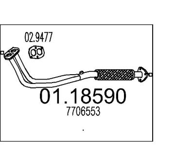 Výfuková trubka MTS 01.18590