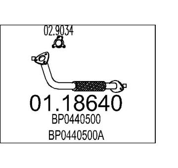 Výfuková trubka MTS 01.18640