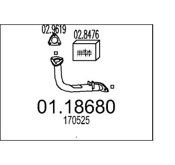 Výfuková trubka MTS 01.18680