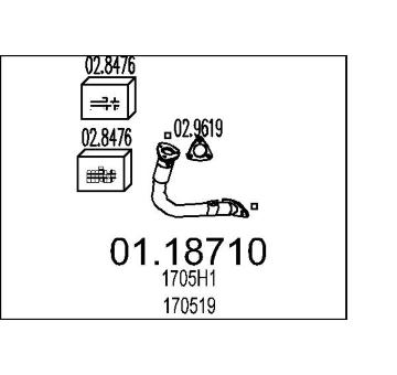 Výfuková trubka MTS 01.18710