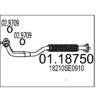 Výfuková trubka MTS 01.18750