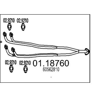 Výfuková trubka MTS 01.18760