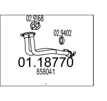 Výfuková trubka MTS 01.18770