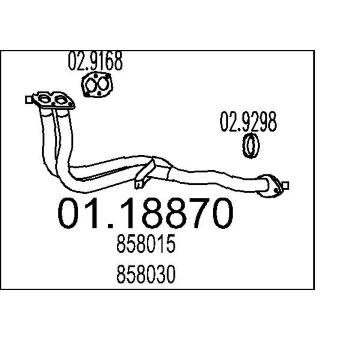 Výfuková trubka MTS 01.18870