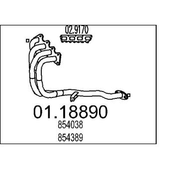 Výfuková trubka MTS 01.18890