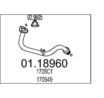 Výfuková trubka MTS 01.18960