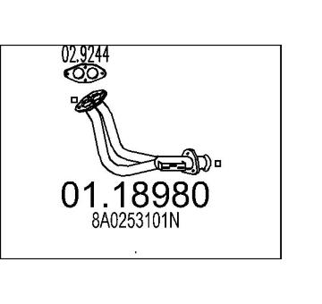 Výfuková trubka MTS 01.18980