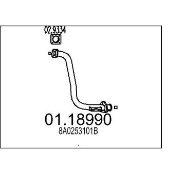 Výfuková trubka MTS 01.18990