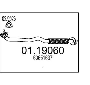 Výfuková trubka MTS 01.19060