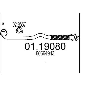 Výfuková trubka MTS 01.19080