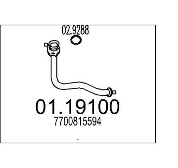 Výfuková trubka MTS 01.19100