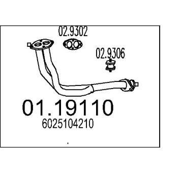 Výfuková trubka MTS 01.19110