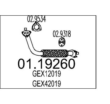 Výfuková trubka MTS 01.19260