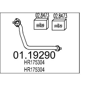 Výfuková trubka MTS 01.19290