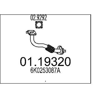 Výfuková trubka MTS 01.19320